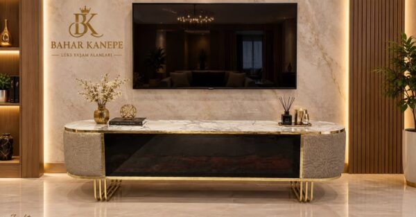 Marble Top TV Stand